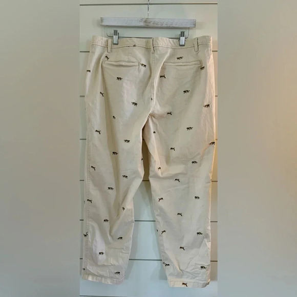 TALBOTS RELAXED CHINOS TIGER CRITTER - Picture 4 of 5